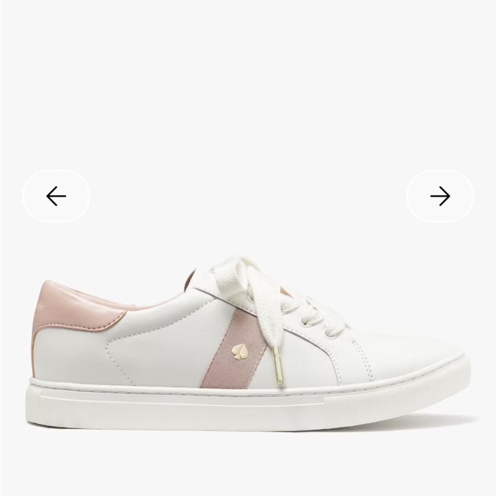 Kate Spade Women's Sneakers in White and Pink - Picture 3 of 11